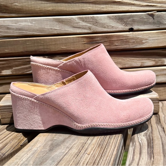 - Rockport Tahoe City Pink Suede Wedge Mule SZ 7! EUC! - Picture 8 of 15